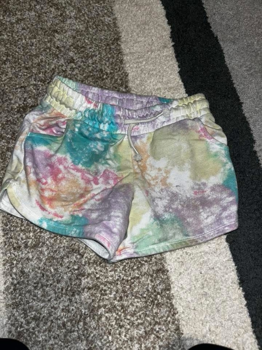 Cat & Jack Tie-Dye Cotton Shorts - Multicolor Pastel
